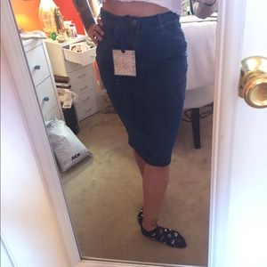 Denim Pencil Skirt from Amazon BNWT